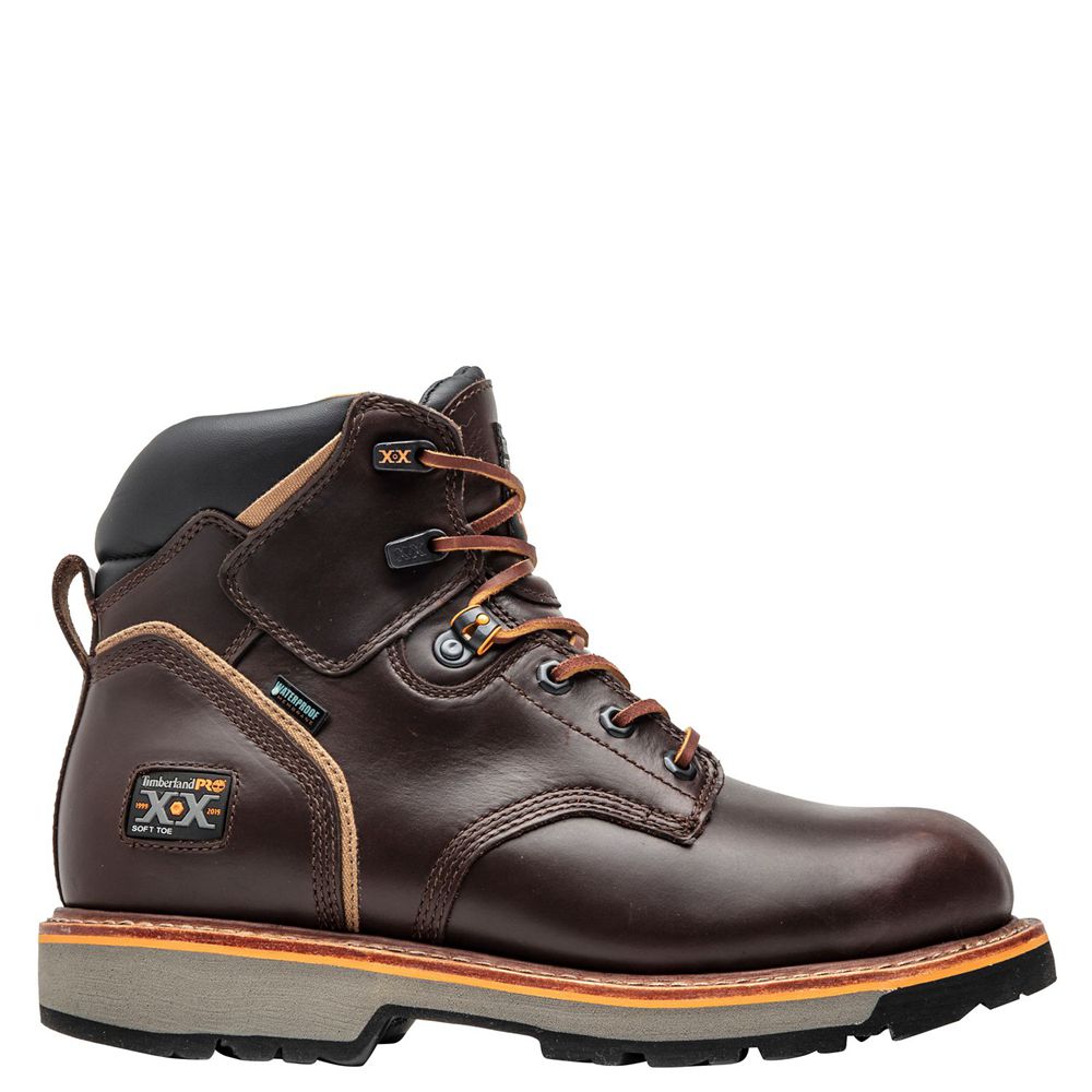 Timberland Mens Work Boots PRO® 20th Anniversary Pit Boss Soft Toe - Brown - India AH1836702